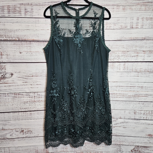 Nanette Lepore Dresses & Skirts - Nanette Lepore green lace dress